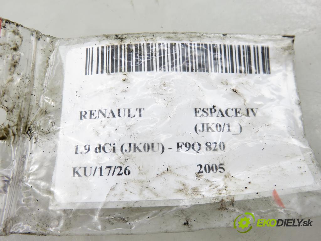 RENAULT ESPACE IV (JK0/1_) VAN 2005 85,00 1.9 dCi 116 - F9Q 820 1870,00 vstrekovač 8200100272 ; 0445110110B (Vstrekovač paliva)