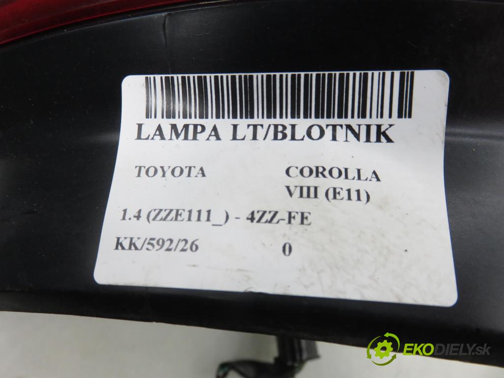 TOYOTA COROLLA Liftback (_E11_) LIFTBACK 2000 71,00 1.4 VVTi 97 - 4ZZ-FE 1398,00 Svetlo ľavé zadné 54596294