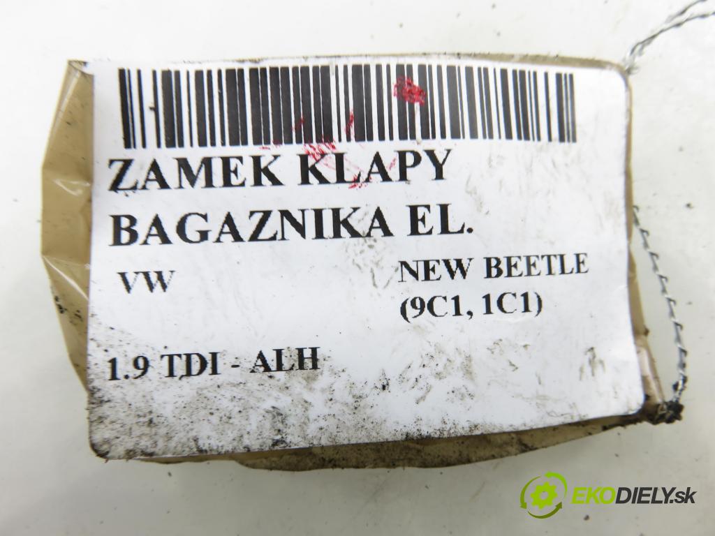 VW NEW BEETLE (9C1, 1C1) HB 2001 66,00 1.9 TDI 90 - ALH 1896,00 zámok dverí kufor 1C0827505C