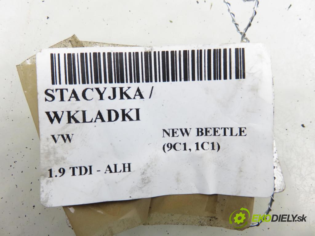 VW NEW BEETLE (9C1, 1C1) HB 2001 66,00 1.9 TDI 90 - ALH 1896,00 spinačka / zámky 4B0905851C