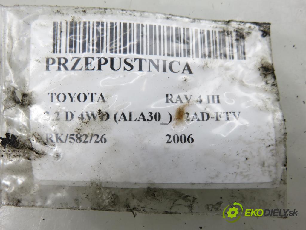 TOYOTA RAV 4 III (_A3_) SUV 2006 100,00 2.2 D 4WD (ALA30_) 136 - 2AD-FTV 2231,00 Škrtiaca klapka 260106F05 (Škrtiaca klapka)