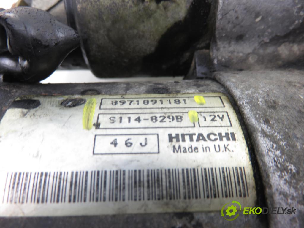 OPEL MERIVA A nadwozie wielkoprzestrzenne (MPV) (X03) HB 2004 74,00 1.7 CDTI 100 - Z 17 DTH 1686,00 Štartér 8971891181 ; S114829B (Štartér)