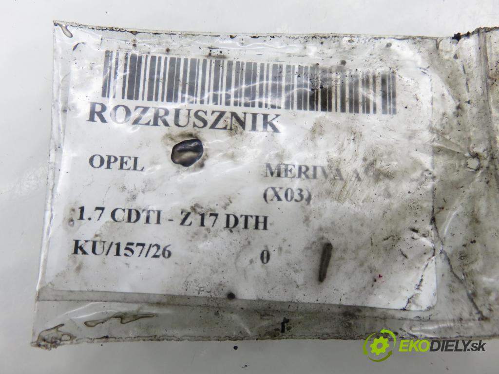 OPEL MERIVA A nadwozie wielkoprzestrzenne (MPV) (X03) HB 2004 74,00 1.7 CDTI 100 - Z 17 DTH 1686,00 Štartér 8971891181 ; S114829B (Štartér)