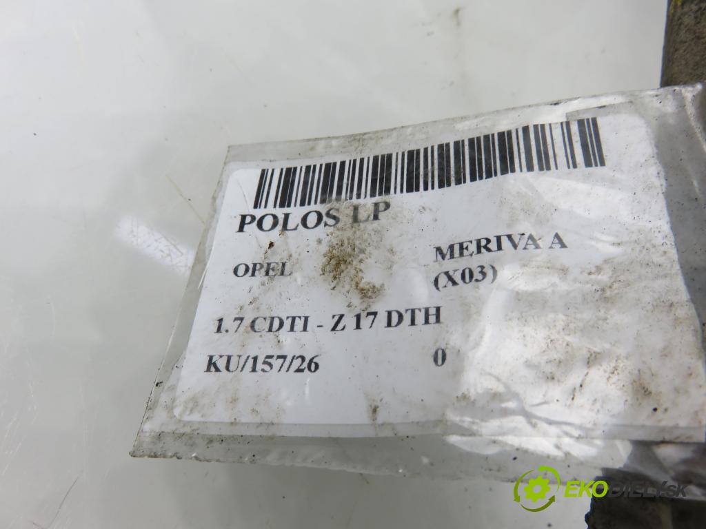 OPEL MERIVA A nadwozie wielkoprzestrzenne (MPV) (X03) HB 2004 74,00 1.7 CDTI 100 - Z 17 DTH 1686,00 poloos LP