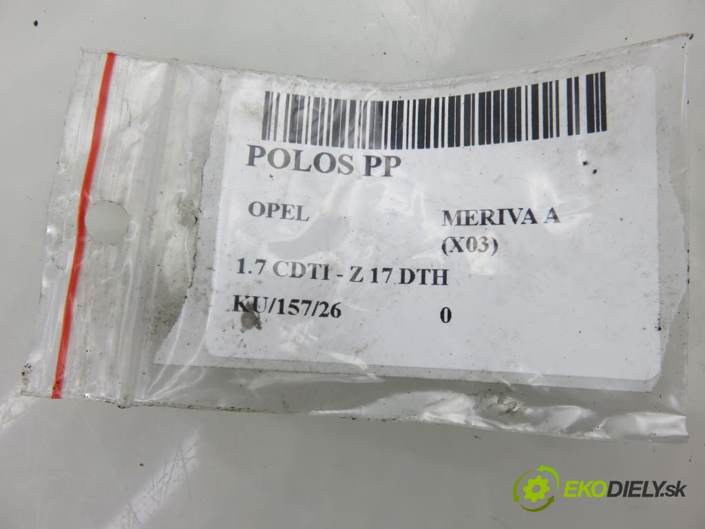 OPEL MERIVA A nadwozie wielkoprzestrzenne (MPV) (X03) HB 2004 74,00 1.7 CDTI 100 - Z 17 DTH 1686,00 Poloos PP