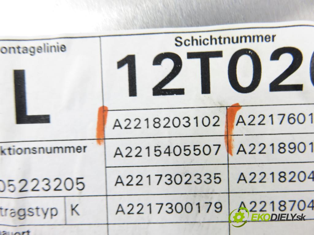 MERCEDES-BENZ KLASA S (W221) SEDAN 2008 200,00 S 350 (221.056, 221.156) - M 272.965 3498,00 Mechanizmus okien A2218203102