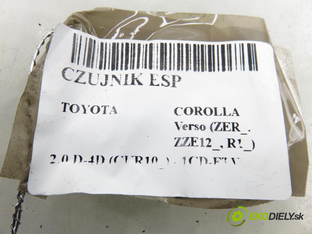 TOYOTA COROLLA Verso (ZER_, ZZE12_, R1_) VAN 2004 85,00 2.0 D-4D (CUR10_) - 1CD-FTV 1995,00 Snímač ESP 0265005273 ; 8919305020