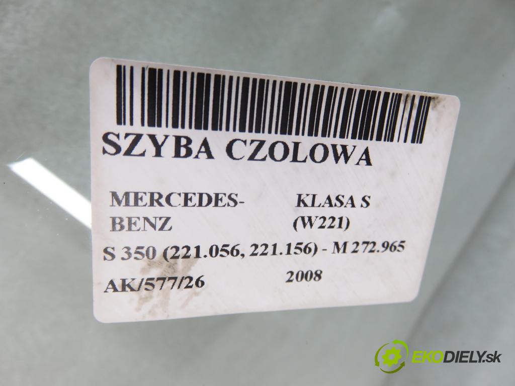 MERCEDES-BENZ KLASA S (W221) SEDAN 2008 200,00 S 350 (221.056, 221.156) - M 272.965 3498,00 Okno čelná