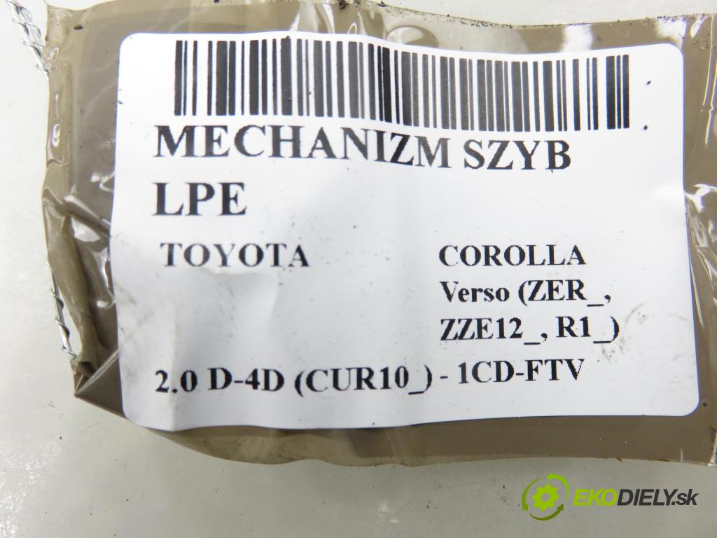 TOYOTA COROLLA Verso (ZER_, ZZE12_, R1_) VAN 2004 85,00 2.0 D-4D (CUR10_) - 1CD-FTV 1995,00 Mechanizmus okien 698200F010