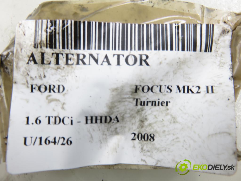 FORD FOCUS II Turnier (DA_, FFS, DS) KOMBI 2008 66,00 1.6 TDCI 90 1560,00 Alternátor  (Alternátor)