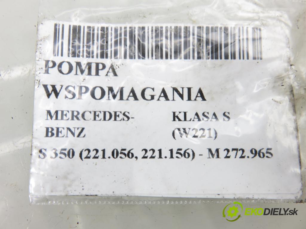 MERCEDES-BENZ KLASA S (W221) SEDAN 2008 200,00 S 350 (221.056, 221.156) - M 272.965 3498,00 Pumpa servočerpadlo 7691332149 ; 0004602383 (Servočerpadlo)