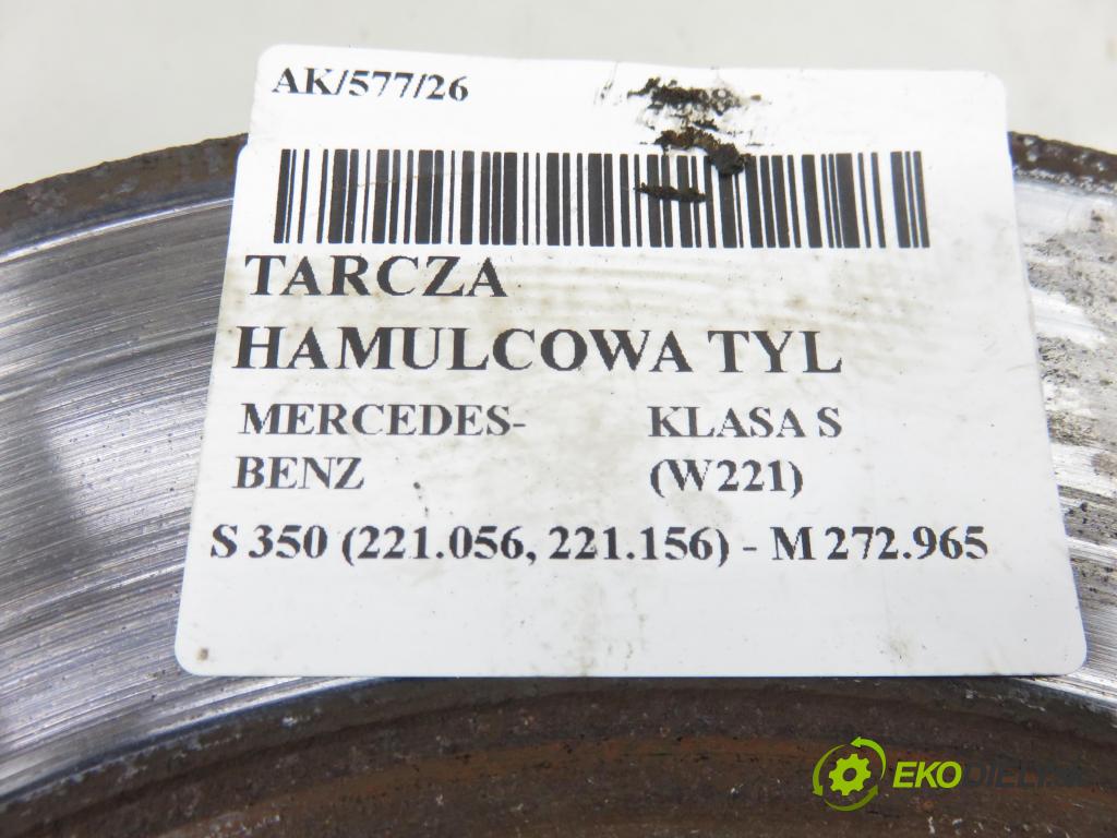 MERCEDES-BENZ KLASA S (W221) SEDAN 2008 200,00 S 350 (221.056, 221.156) - M 272.965 3498,00 Lamela kotúč brzdová zadné