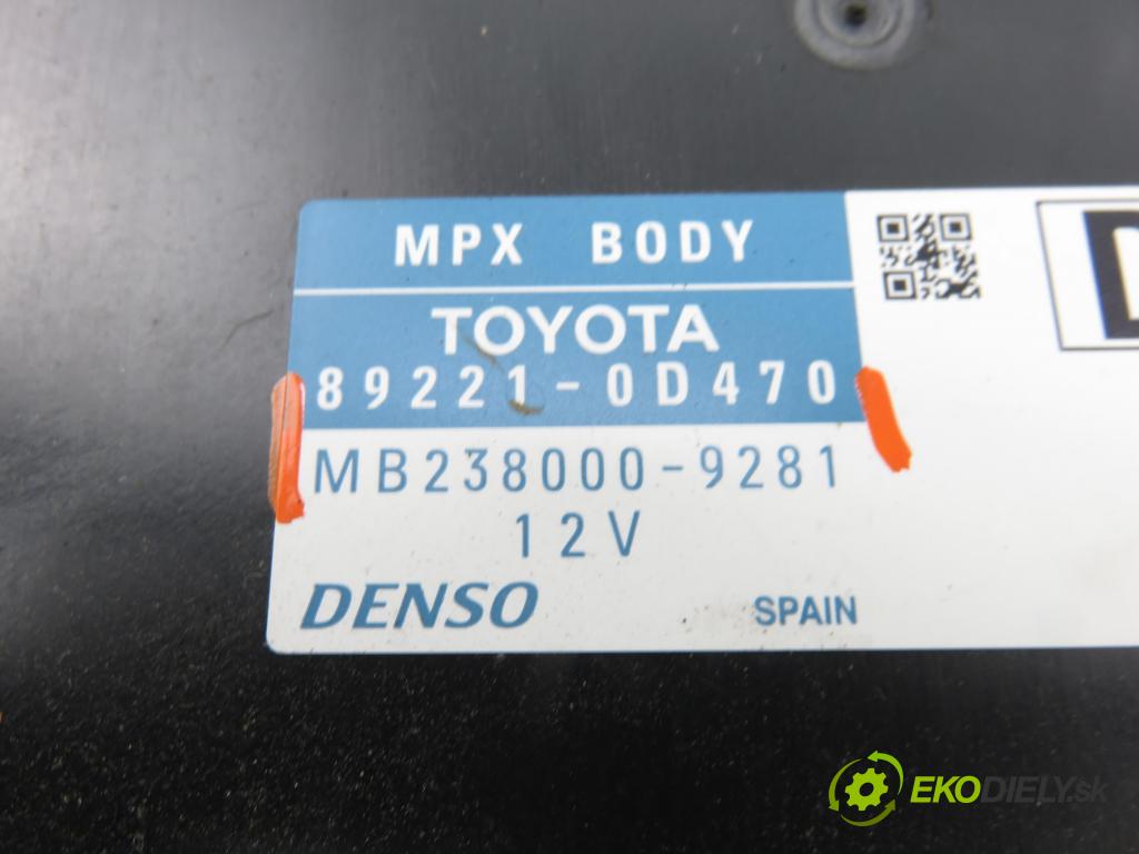 TOYOTA YARIS (_P13_) HB 2016 51,00 1.0 (KSP130_) 69 - 1KR-FE 998,00 MODUL BSI MB2380009281 ; 892210D470 ; 8273052K40