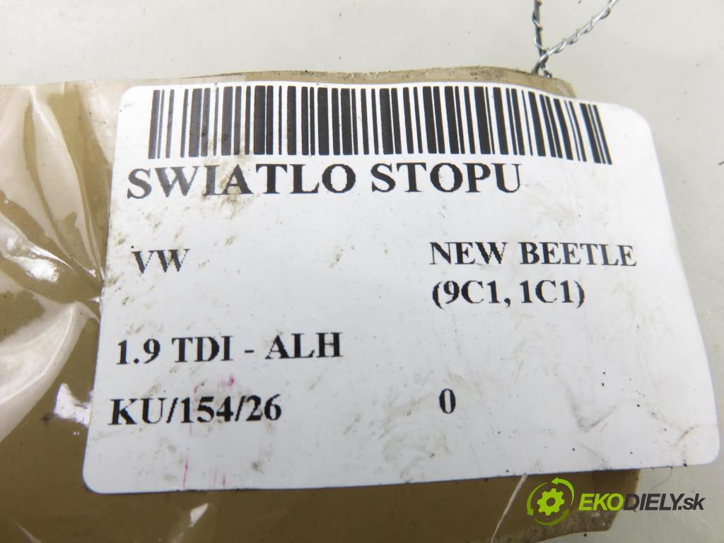 VW NEW BEETLE (9C1, 1C1) HB 2001 66,00 1.9 TDI 90 - ALH 1896,00 svetlo bŕzd 1C0945097E