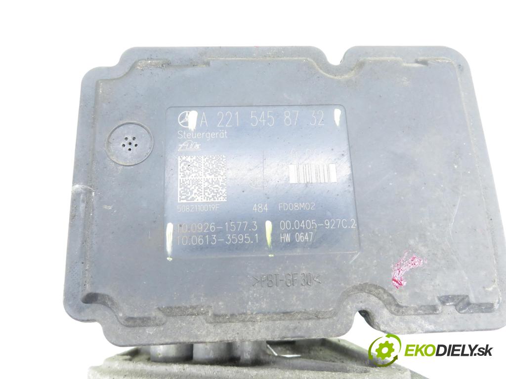 MERCEDES-BENZ KLASA S (W221) SEDAN 2008 200,00 S 350 (221.056, 221.156) - M 272.965 3498,00 Pumpa ABS 2215458732 ; 10092615773 ; 2214311512 (Pumpa ABS)