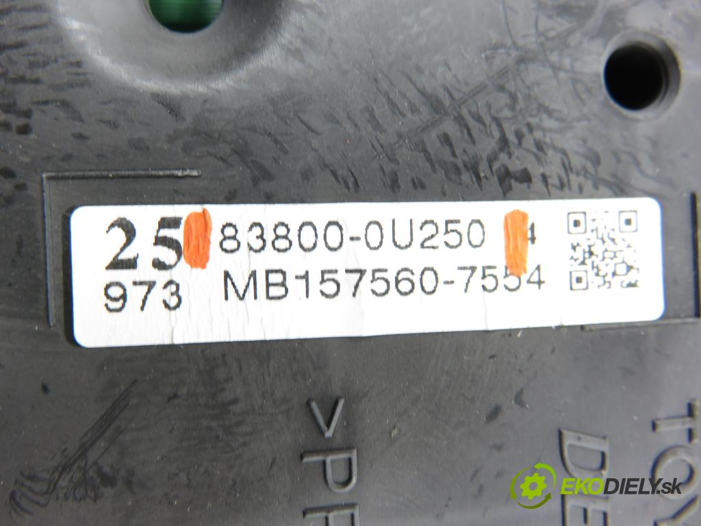 TOYOTA YARIS (_P13_) HB 2016 51,00 1.0 (KSP130_) 69 - 1KR-FE 998,00 Prístrojovka elektrický 838000U250