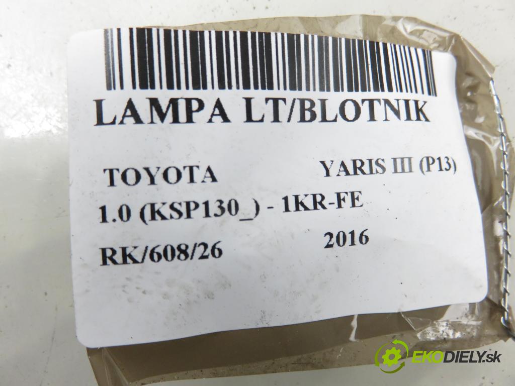 TOYOTA YARIS (_P13_) HB 2016 51,00 1.0 (KSP130_) 69 - 1KR-FE 998,00 Svetlo ľavé zadné 