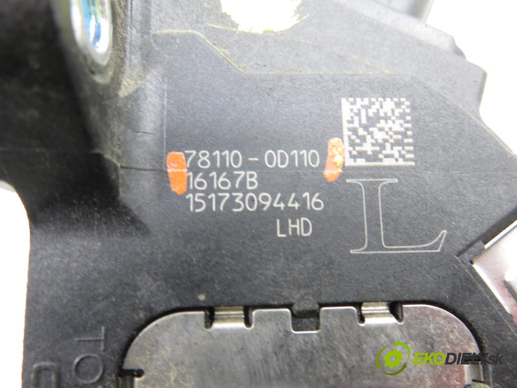TOYOTA YARIS (_P13_) HB 2016 51,00 1.0 (KSP130_) 69 - 1KR-FE 998,00 Potenciometer plynu 781100D110 (Potenciometer plynového pedálu)