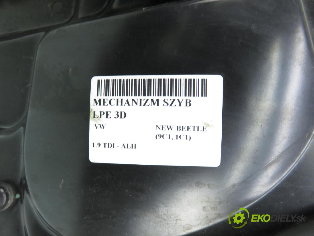 VW NEW BEETLE (9C1, 1C1) HB 2001 66,00 1.9 TDI 90 - ALH 1896,00 Mechanizmus okien 3D 1J2959802C ; 1C0837755LL ; F00HJ00020