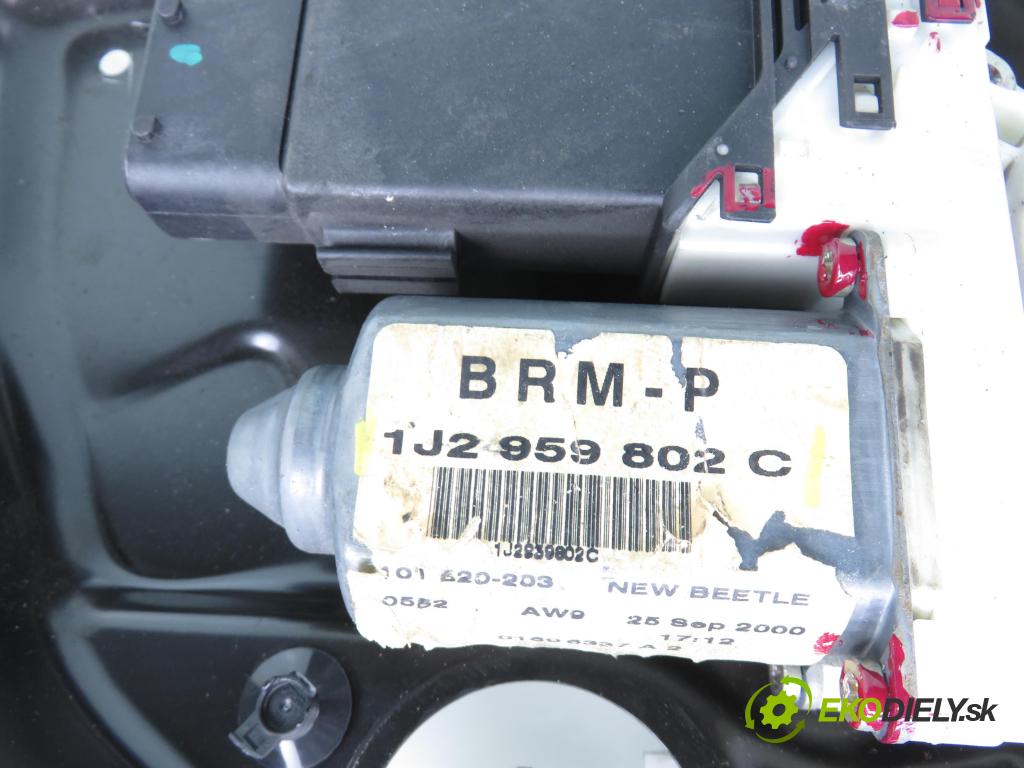 VW NEW BEETLE (9C1, 1C1) HB 2001 66,00 1.9 TDI 90 - ALH 1896,00 Mechanizmus okien 3D 1J2959802C ; 1C0837755LL ; F00HJ00020