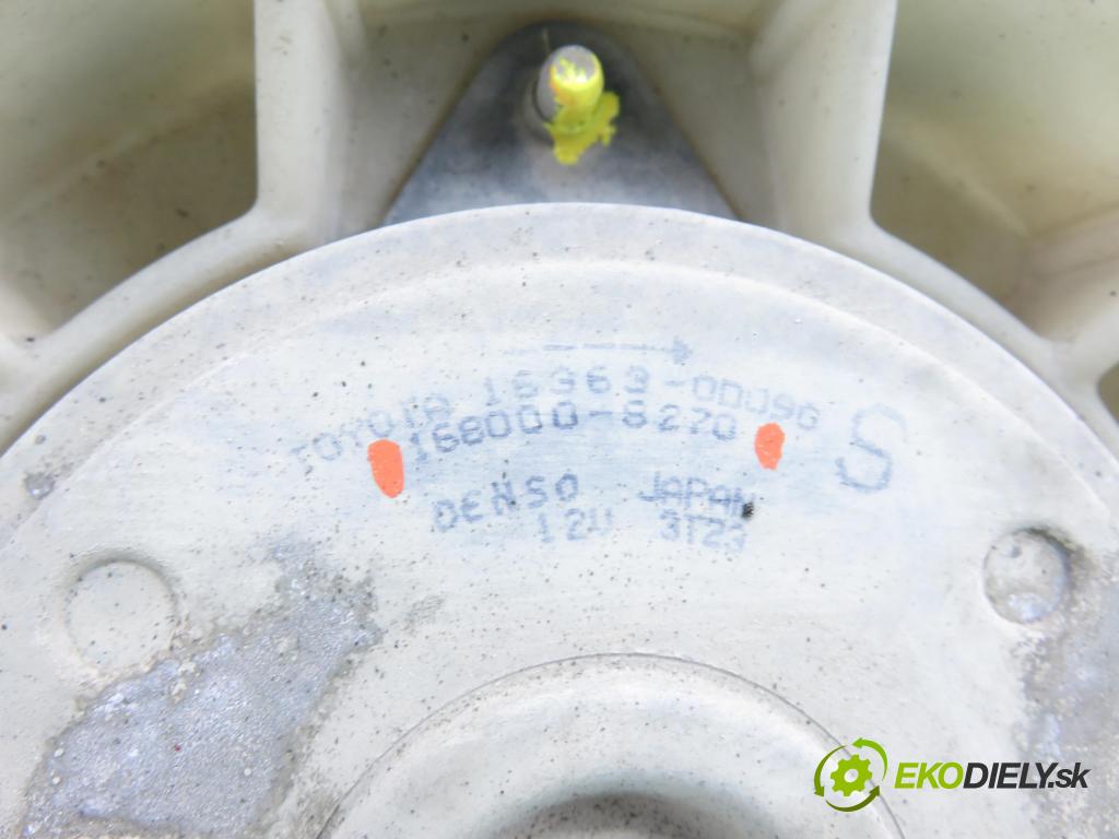 TOYOTA YARIS (_P13_) HB 2016 51,00 1.0 (KSP130_) 69 - 1KR-FE 998,00 Ventilátor chladič klíma/voda 1680008270 ; 4227504972