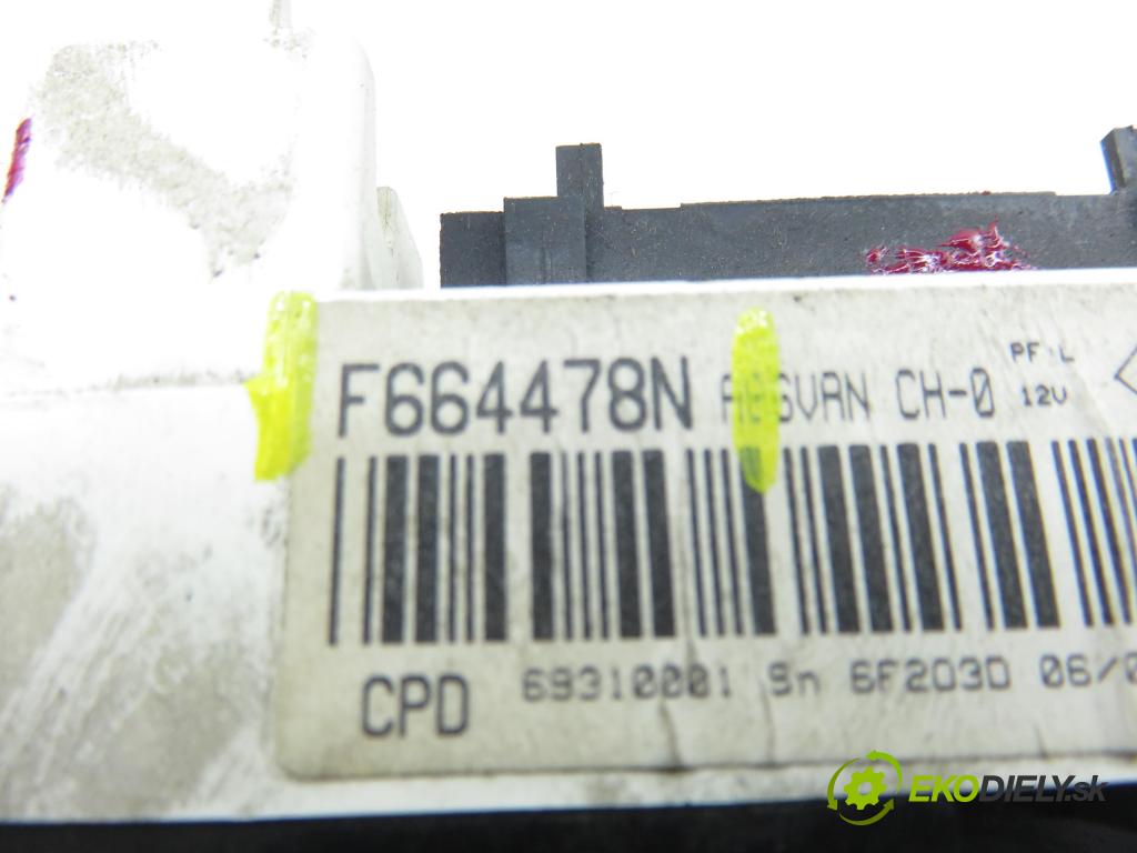 CITROEN C3 I (FC_) HB 2005 50,00 1.4 HDi - 8HZ (DV4TD) 1398,00 Panel kúrenia KLIMATIZACE: F664478N