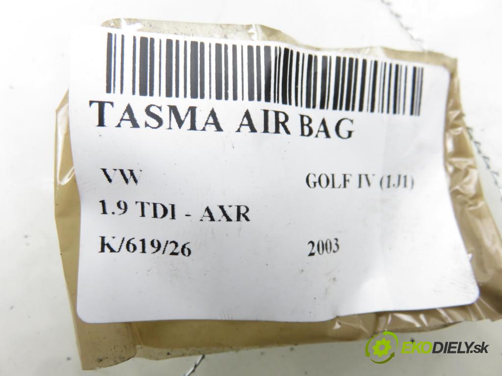 VW GOLF IV (1J1) HB 2003 74,00 1.9 TDI PD 101 - AXR 1896,00 PÁSKA: air BAG 1J0959654AP