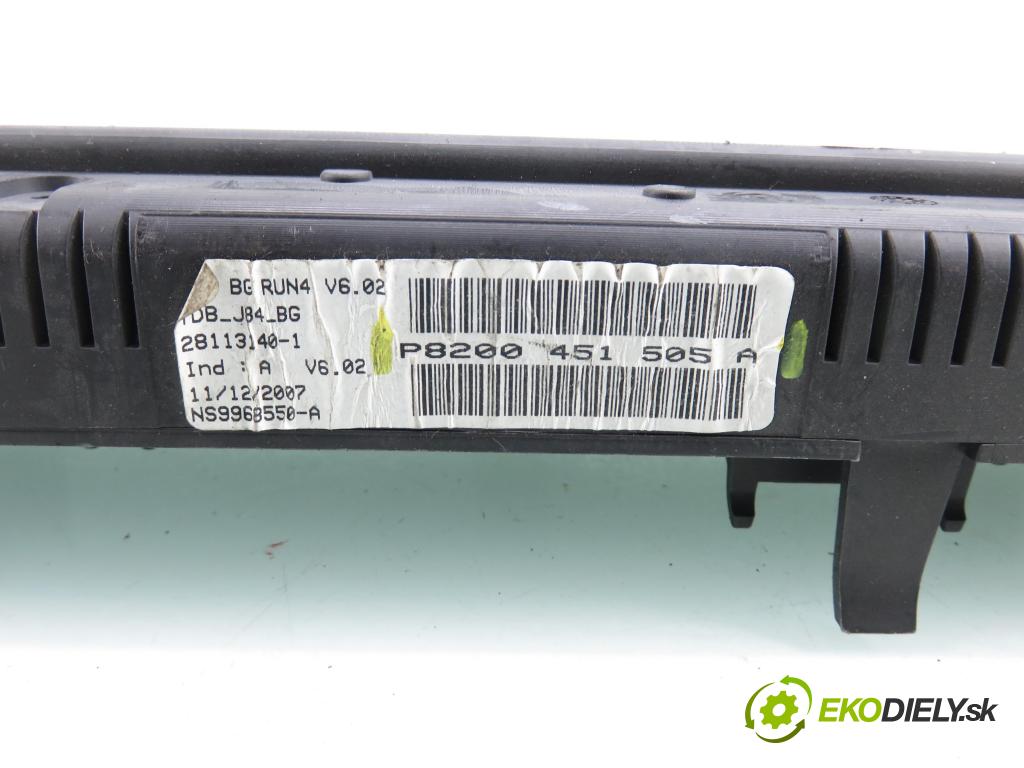 RENAULT SCENIC II (JM0/1_) MINIVAN 2003 88,00 1.9 dCi 120 - F9Q 812 1870,00 Prístrojovka elektrický 8200451505A ; P8200451505A
