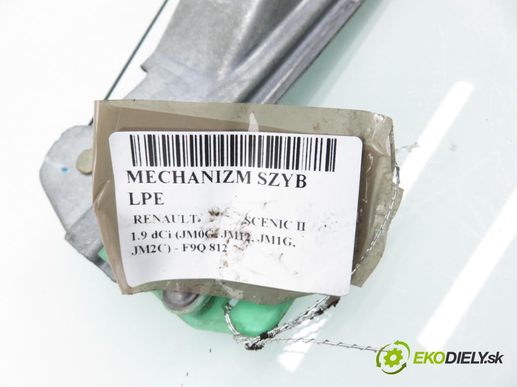 RENAULT SCENIC II (JM0/1_) MINIVAN 2003 88,00 1.9 dCi 120 - F9Q 812 1870,00 Mechanizmus okien 400748K