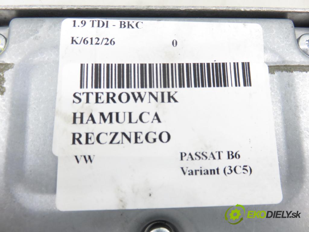 VW PASSAT B6 Variant (3C5) KOMBI 2005 77,00 1.9 TDI - BKC 1896,00 Riadiaca jednotka brzdy MANUÁLNY: 3C0907801B
