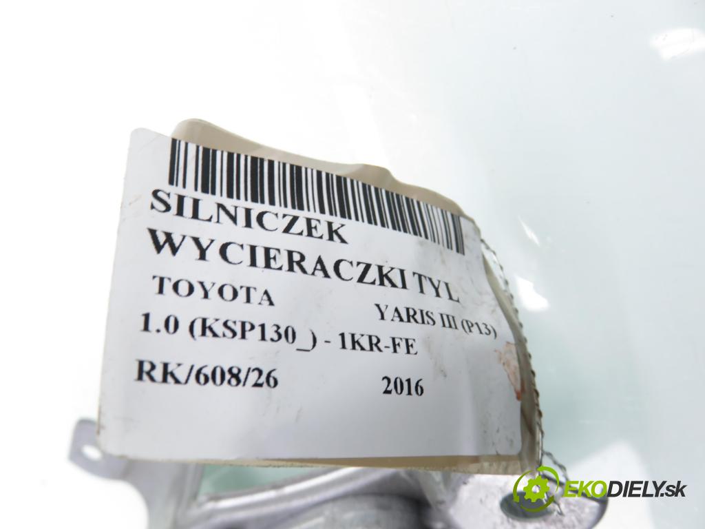 TOYOTA YARIS (_P13_) HB 2016 51,00 1.0 (KSP130_) 69 - 1KR-FE 998,00 Motorček stierače zadné 851300D080 ; 2596002660