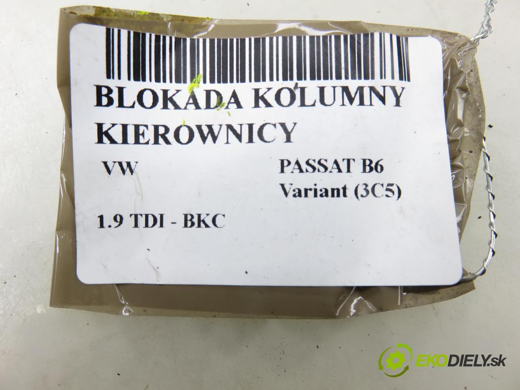 VW PASSAT B6 Variant (3C5) KOMBI 2005 77,00 1.9 TDI - BKC 1896,00 blokáda tyče volantu 3C0905861D