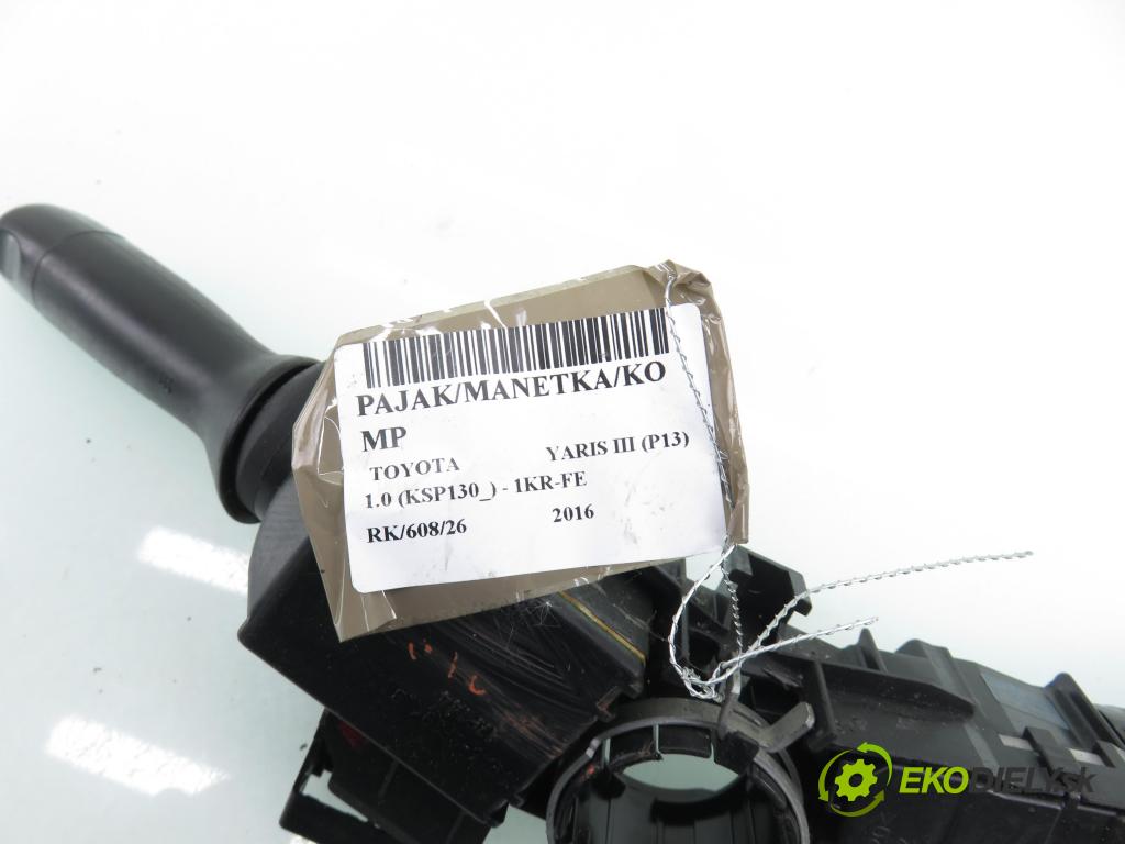 TOYOTA YARIS (_P13_) HB 2016 51,00 1.0 (KSP130_) 69 - 1KR-FE 998,00 páčka/prepínač