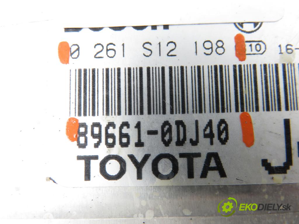 TOYOTA YARIS (_P13_) HB 2016 51,00 1.0 (KSP130_) 69 - 1KR-FE 998,00 Riadiaca jednotka Motor 0261S12198 ; 896610DJ40