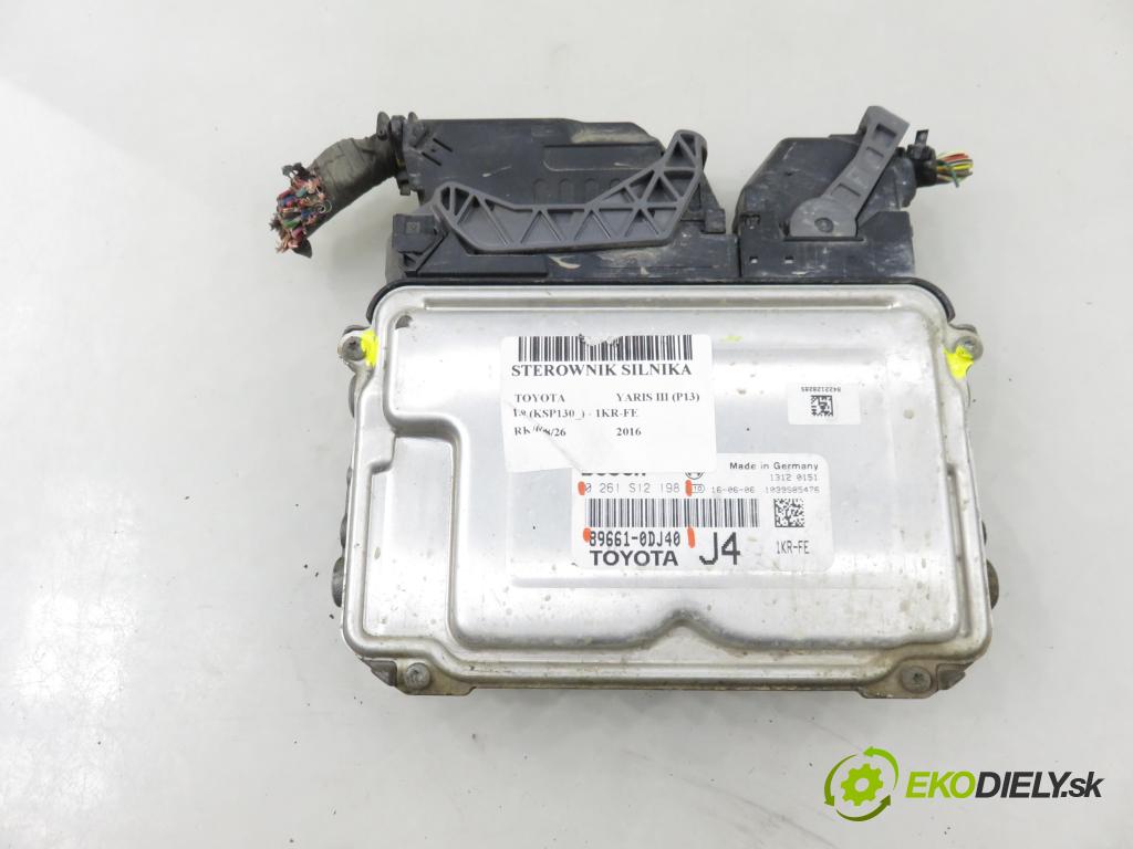 TOYOTA YARIS (_P13_) HB 2016 51,00 1.0 (KSP130_) 69 - 1KR-FE 998,00 Riadiaca jednotka Motor 0261S12198 ; 896610DJ40