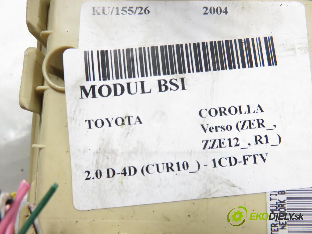 TOYOTA COROLLA Verso (ZER_, ZZE12_, R1_) VAN 2004 85,00 2.0 D-4D (CUR10_) - 1CD-FTV 1995,00 MODUL BSI 892210F010