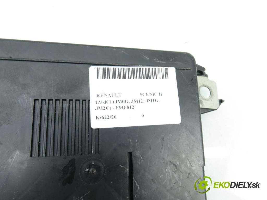RENAULT SCENIC II (JM0/1_) MINIVAN 2003 88,00 1.9 dCi 120 - F9Q 812 1870,00 riadiaca jednotka / MODUL INNE: S118399200E ; 8200306032B