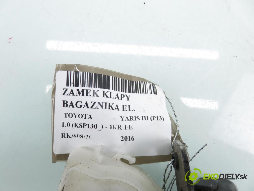 TOYOTA YARIS (_P13_) HB 2016 51,00 1.0 (KSP130_) 69 - 1KR-FE 998,00 zámok dverí kufor EL.