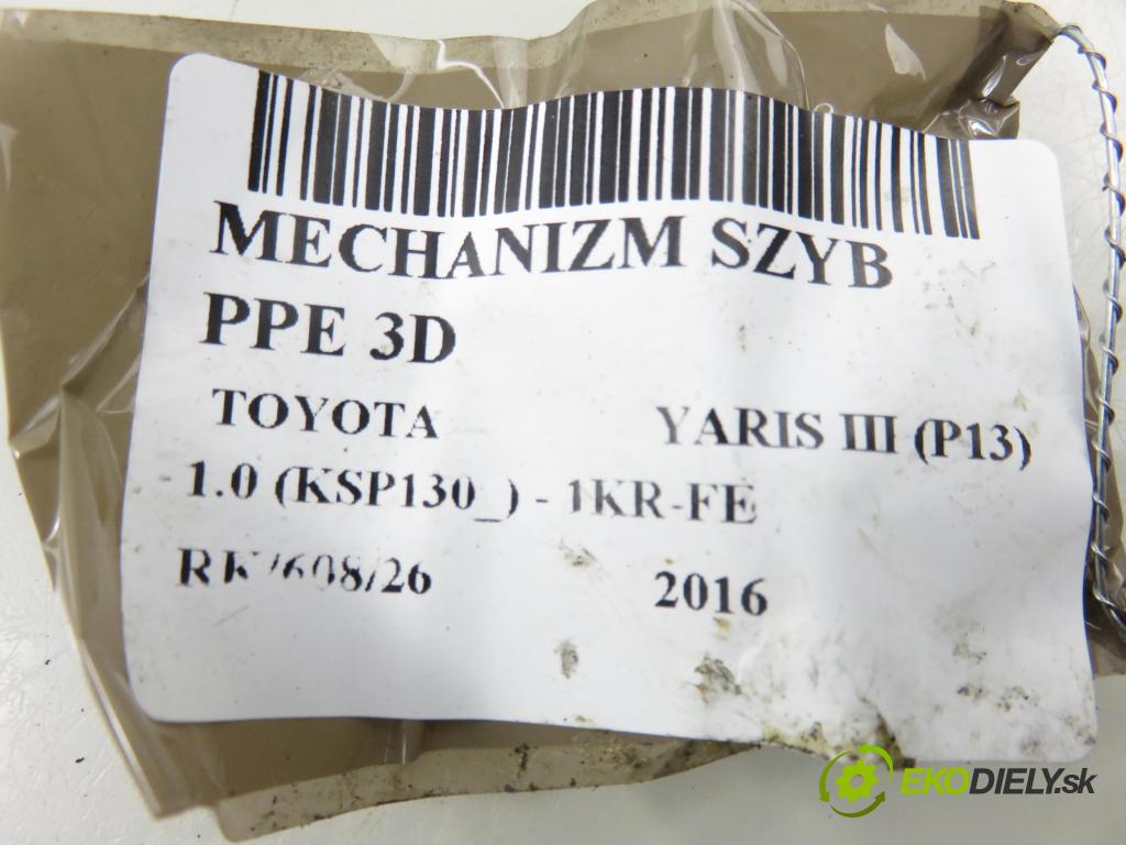 TOYOTA YARIS (_P13_) HB 2016 51,00 1.0 (KSP130_) 69 - 1KR-FE 998,00 Mechanizmus okien 3D 857100D100