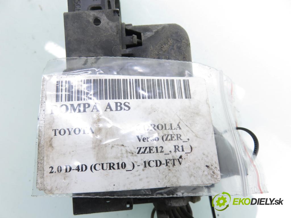 TOYOTA COROLLA Verso (ZER_, ZZE12_, R1_) VAN 2004 85,00 2.0 D-4D (CUR10_) - 1CD-FTV 1995,00 Pumpa ABS 0265950130 ; 895410F010 ; 4454400F010 (Pumpa ABS)
