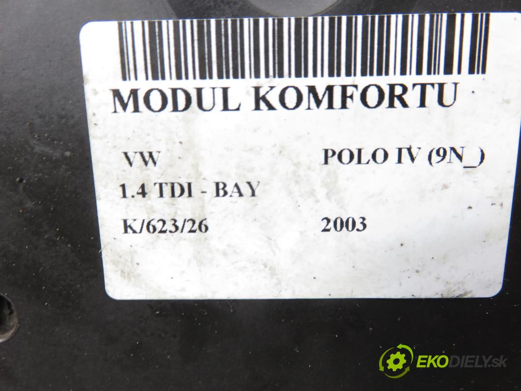 VW POLO (9N_) HB 2003 55,00 1.4 TDI - BAY 1422,00 MODUL komfortu 5WK48212C ; 6Q1937049C