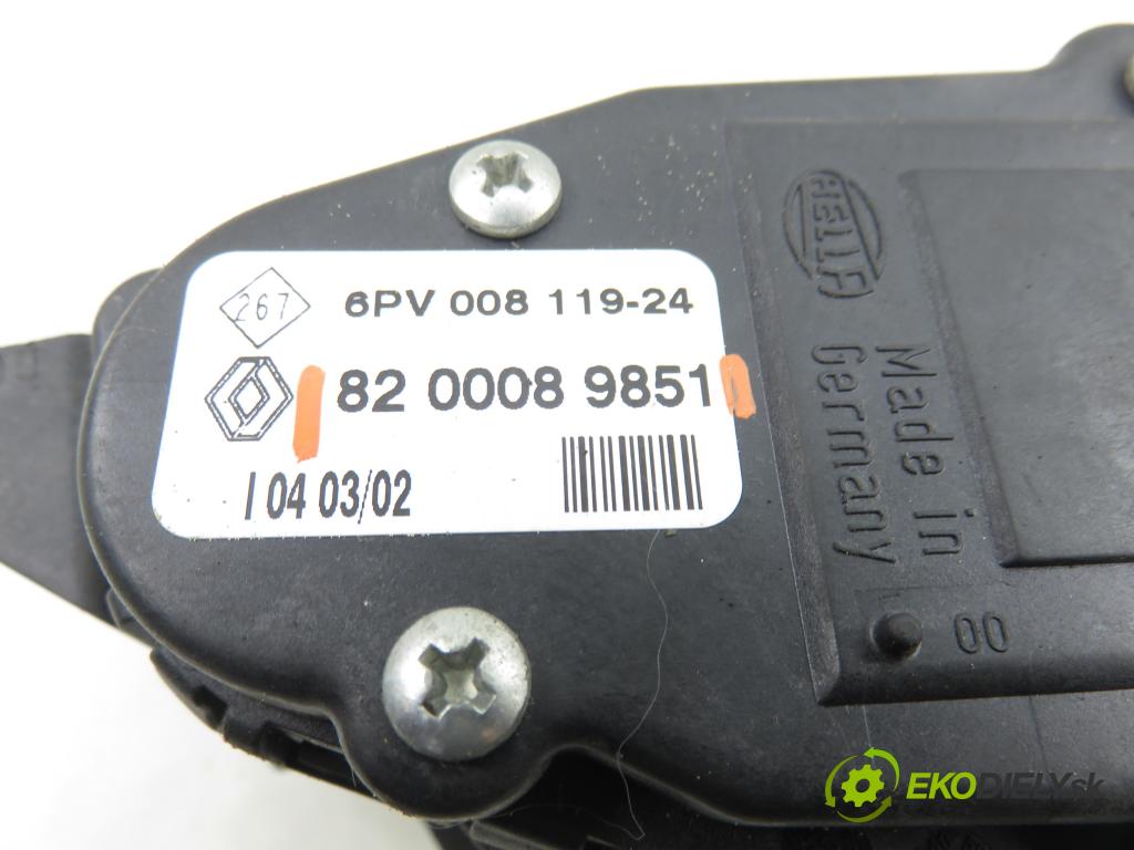 RENAULT CLIO II (BB_, CB_) HB 2002 55,00 1.2 16V (BB05, BB0W, BB11, BB27, BB2T, BB2U, BB2V, 1149,00 Potenciometer plynu 8200089851 (Potenciometer plynového pedálu)