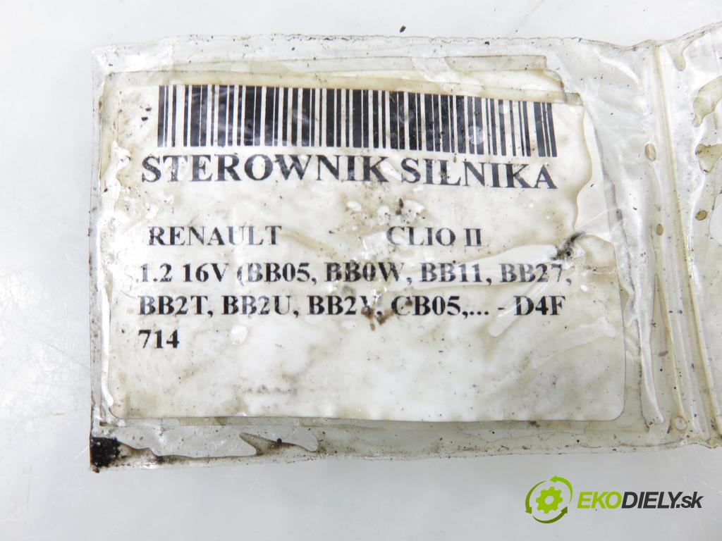 RENAULT CLIO II (BB_, CB_) HB 2002 55,00 1.2 16V (BB05, BB0W, BB11, BB27, BB2T, BB2U, BB2V, 1149,00 Riadiaca jednotka Motor 8200162381