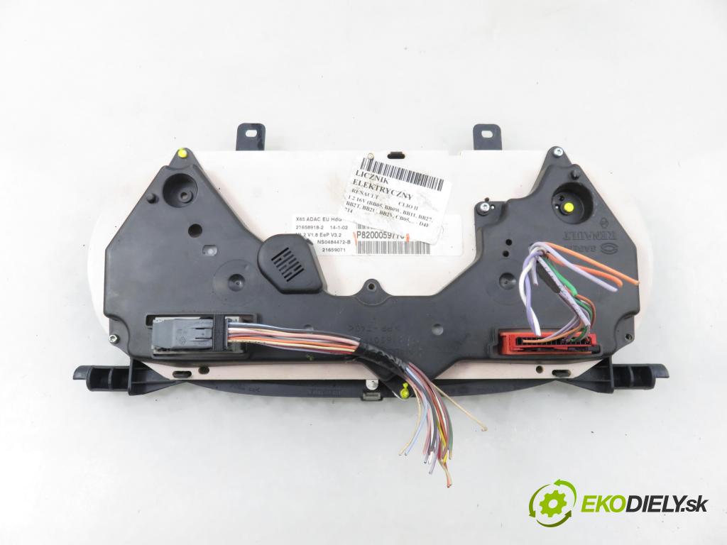 RENAULT CLIO II (BB_, CB_) HB 2002 55,00 1.2 16V (BB05, BB0W, BB11, BB27, BB2T, BB2U, BB2V, 1149,00 Prístrojovka elektrický P8200059776