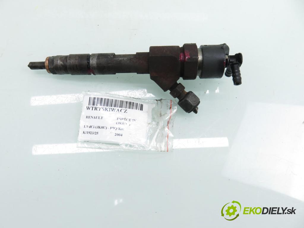 RENAULT ESPACE IV (JK0/1_) MINIVAN 2004 85,00 1.9 dCi 116 - F9Q 820 1870,00 vstrekovač 8200100272 ; 0445110110B (Vstrekovač paliva)