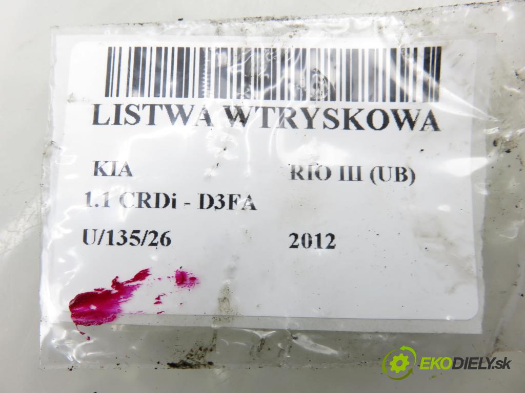 KIA RIO III (UB) HB 2012 55,00 1.1 CRDi - D3FA 1120,00 Lišta vstrekovacia 314002A610 ; 55PP3001 (Vstrekovacia lišta)