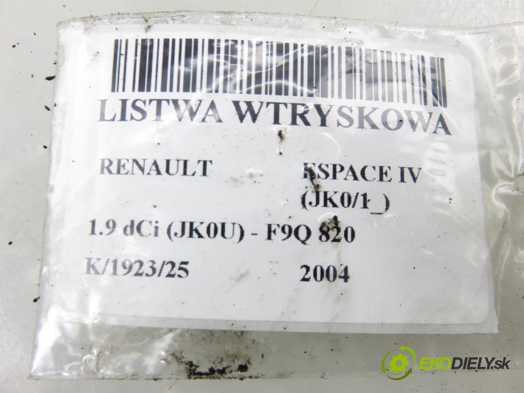 RENAULT ESPACE IV (JK0/1_) MINIVAN 2004 85,00 1.9 dCi 116 - F9Q 820 1870,00 Lišta vstrekovacia 0445214024 ; 8200347176 ; 0281002522 (Vstrekovacia lišta)