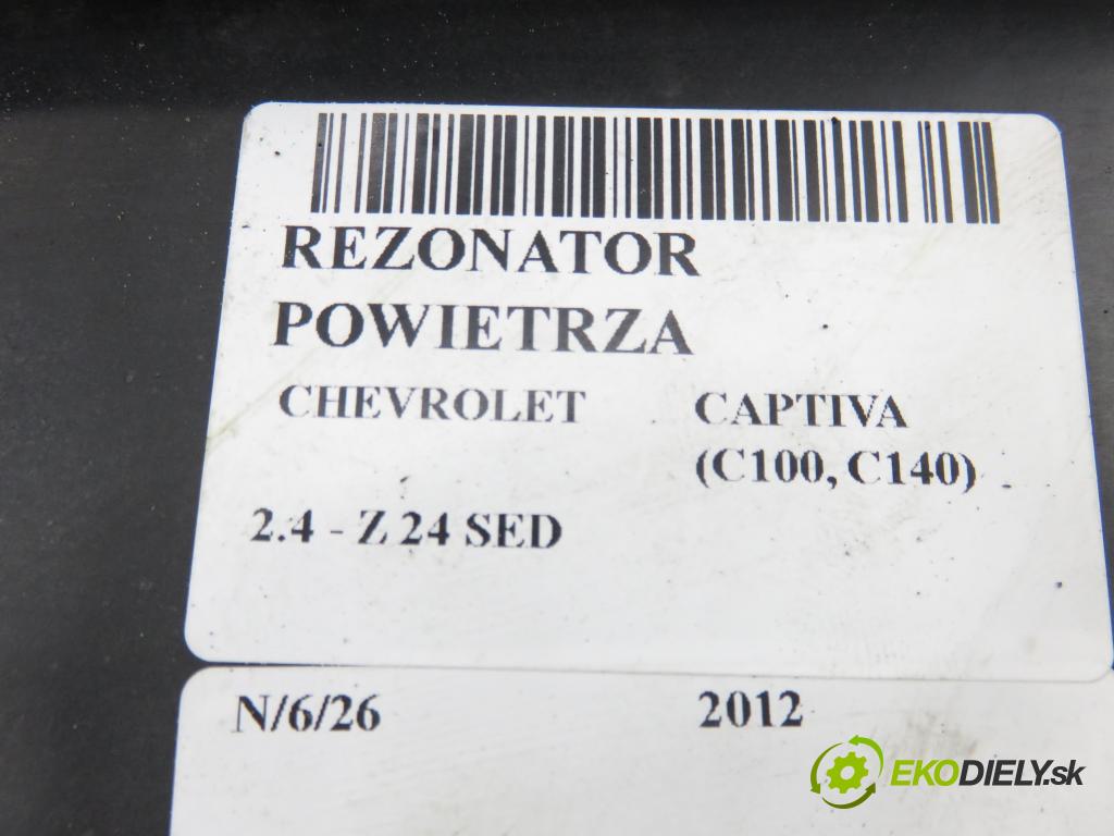 CHEVROLET CAPTIVA (C100, C140) SUV 2012 137,00 2.4 186 - LE9 2384,00 rezonátor vzduchu 22745829 ; 22745830