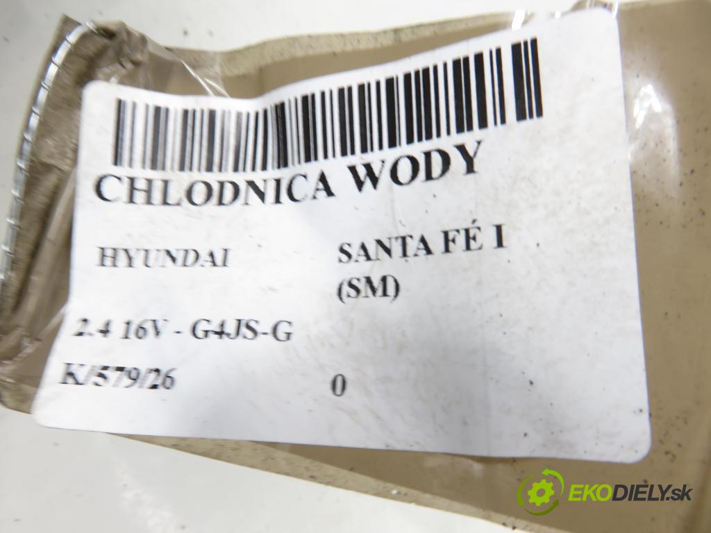 HYUNDAI SANTA FÉ I (SM) SUV 2004 107,00 2.4 16V 146 - G4JS-G 2351,00 chladič vody