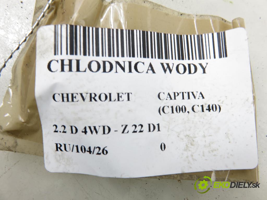 CHEVROLET CAPTIVA (C100, C140) SUV 2011 135,00 2.2 D 4WD 184 - Z 22 D1 2231,00 chladič vody